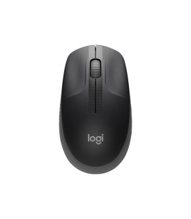 Mouse raton logitech m190 full size optico wireless inalambrico gris marengo