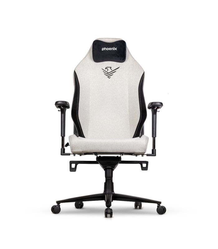 Silla gaming phoenix monarch remaster tela gris y negro talla xl