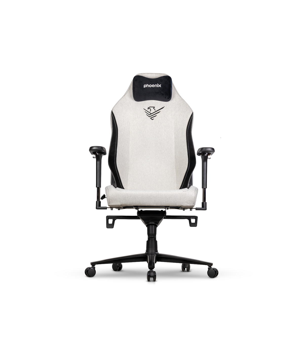Silla gaming phoenix monarch remaster tela gris y negro talla xl