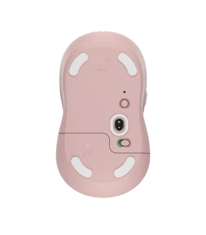 Mouse raton logitech m650 mediano optico wireless inalambrico rosa