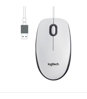 Mouse raton logitech m100 blanco usb