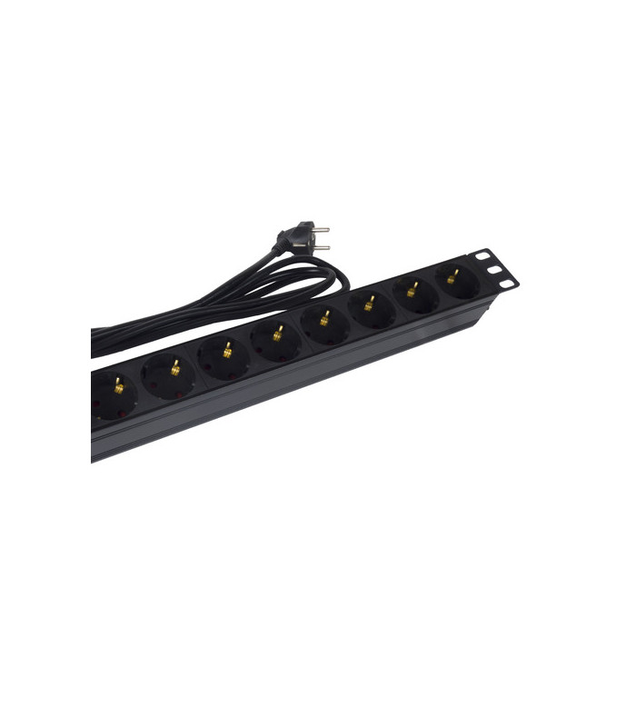 Regleta phasak 8 tomas armario rack 19 pulgadas 1.8m negro bns 3518