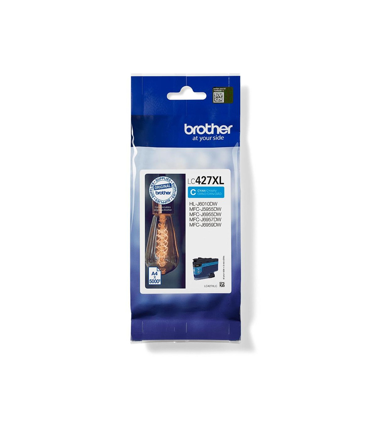 Cartucho tinta brother lc427xlc cian