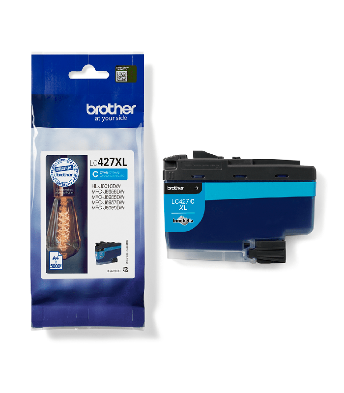 Cartucho tinta brother lc427xlc cian