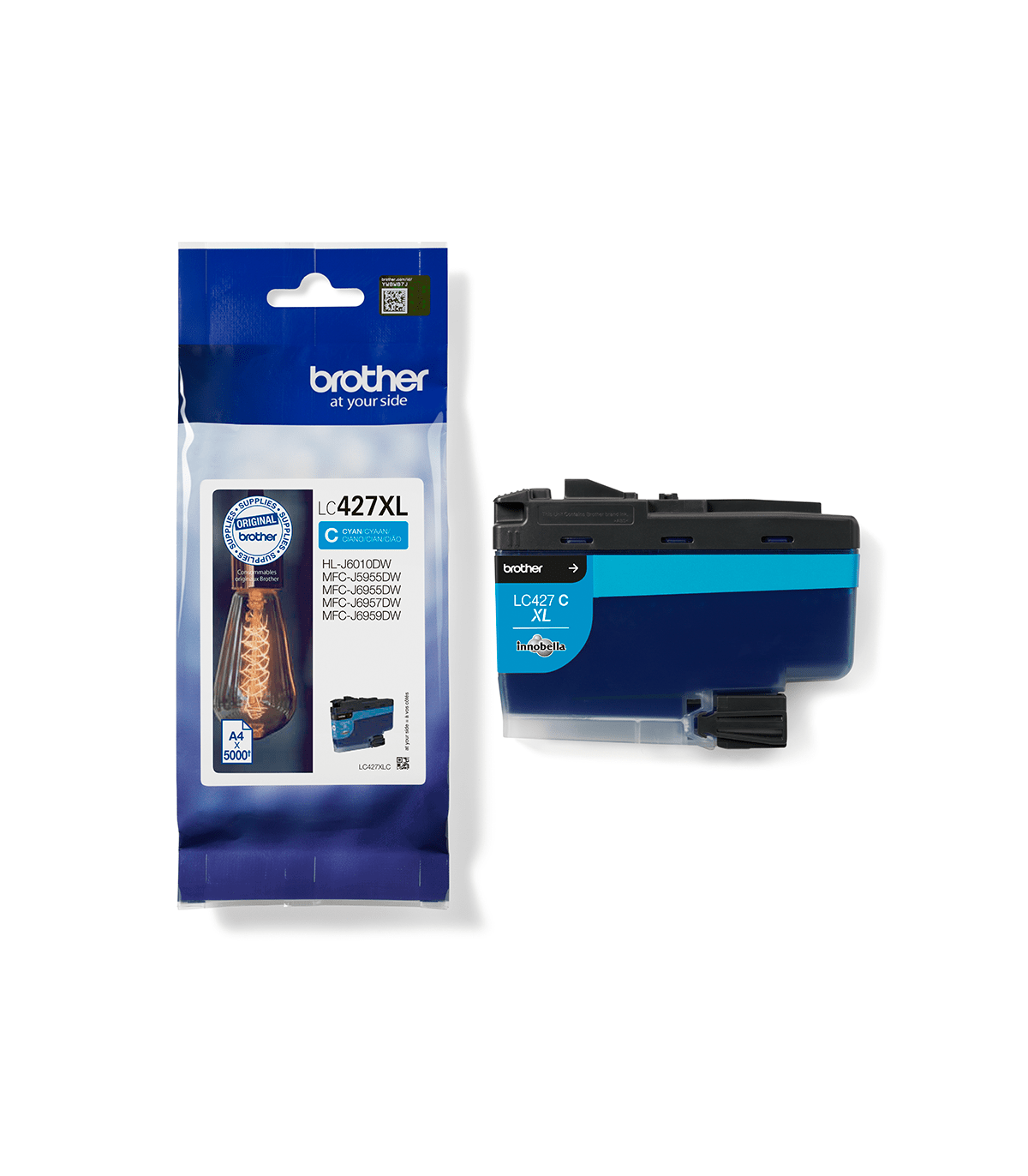 Cartucho tinta brother lc427xlc cian