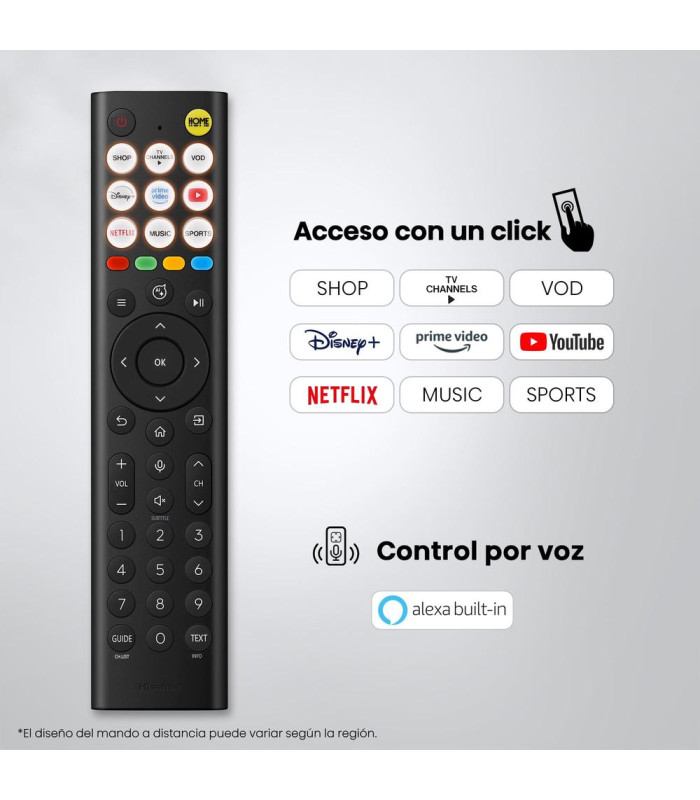 Tv hisense 55 pulgadas mini led 4k uhd - 55e8s - smart tv