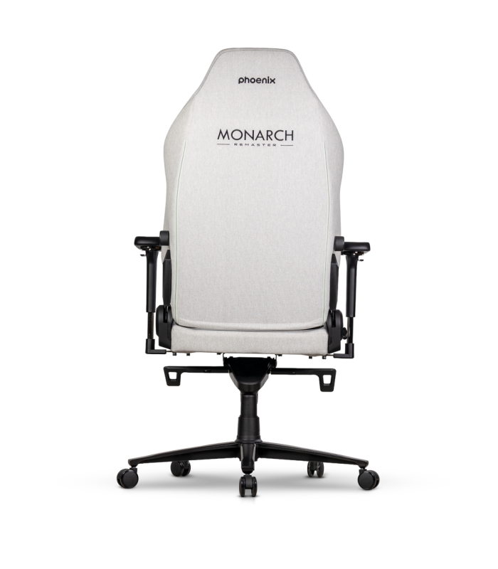 Silla gaming phoenix monarch remaster tela gris y negro talla r