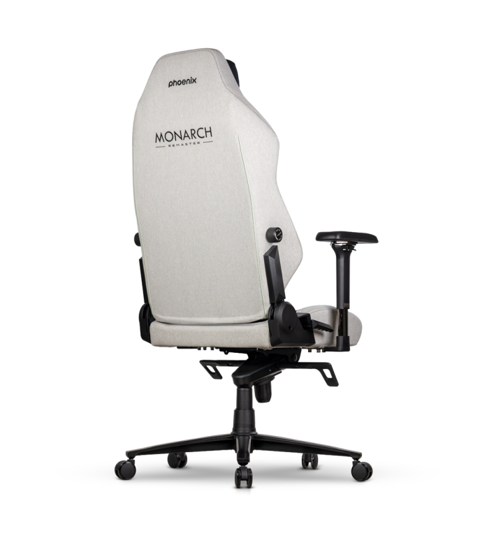 Silla gaming phoenix monarch remaster tela gris y negro talla r