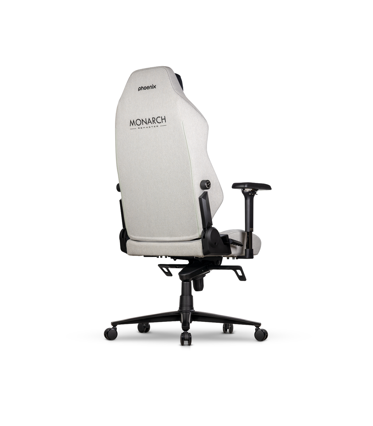 Silla gaming phoenix monarch remaster tela gris y negro talla r