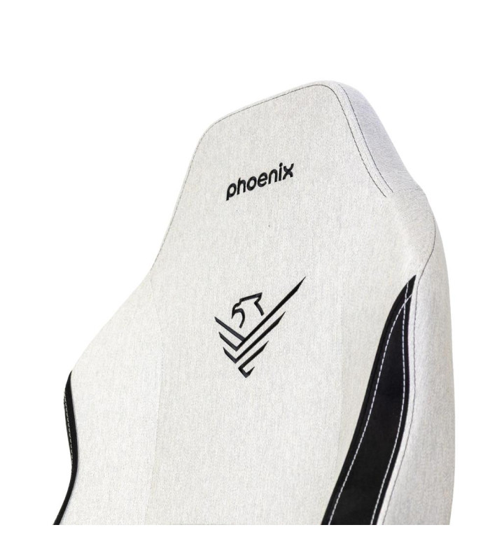 Silla gaming phoenix monarch remaster tela gris y negro talla r