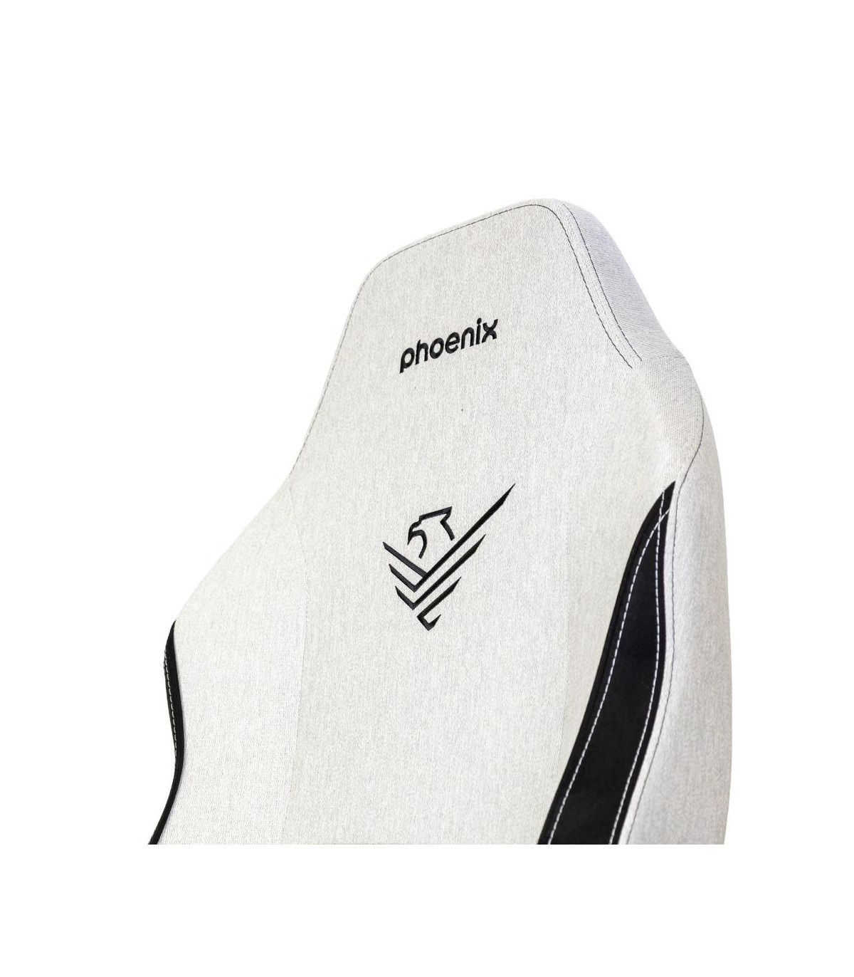 Silla gaming phoenix monarch remaster tela gris y negro talla r