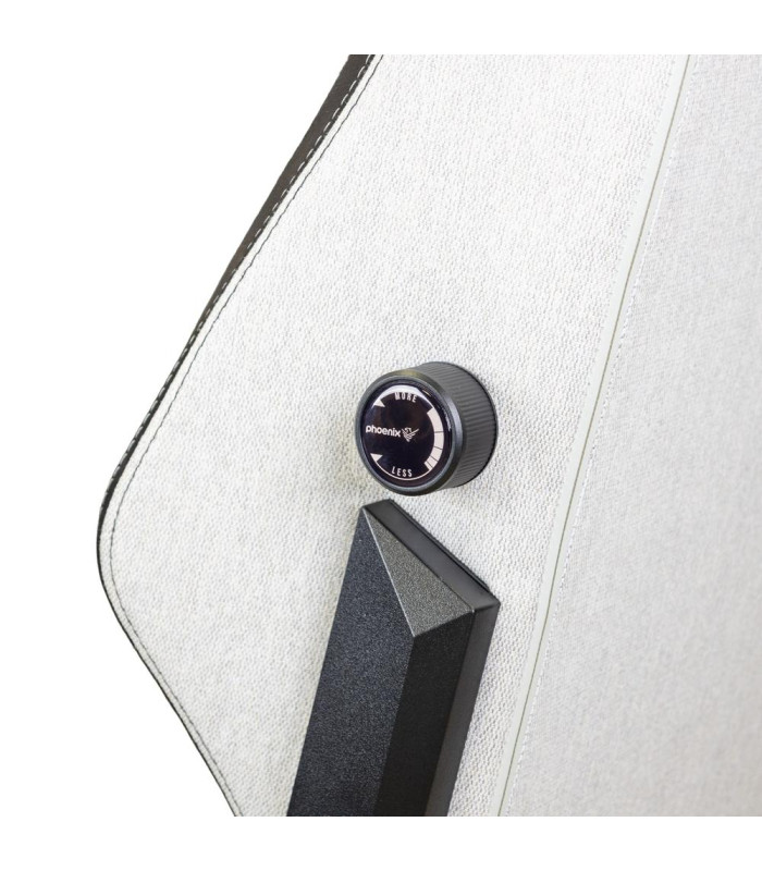 Silla gaming phoenix monarch remaster tela gris y negro talla r