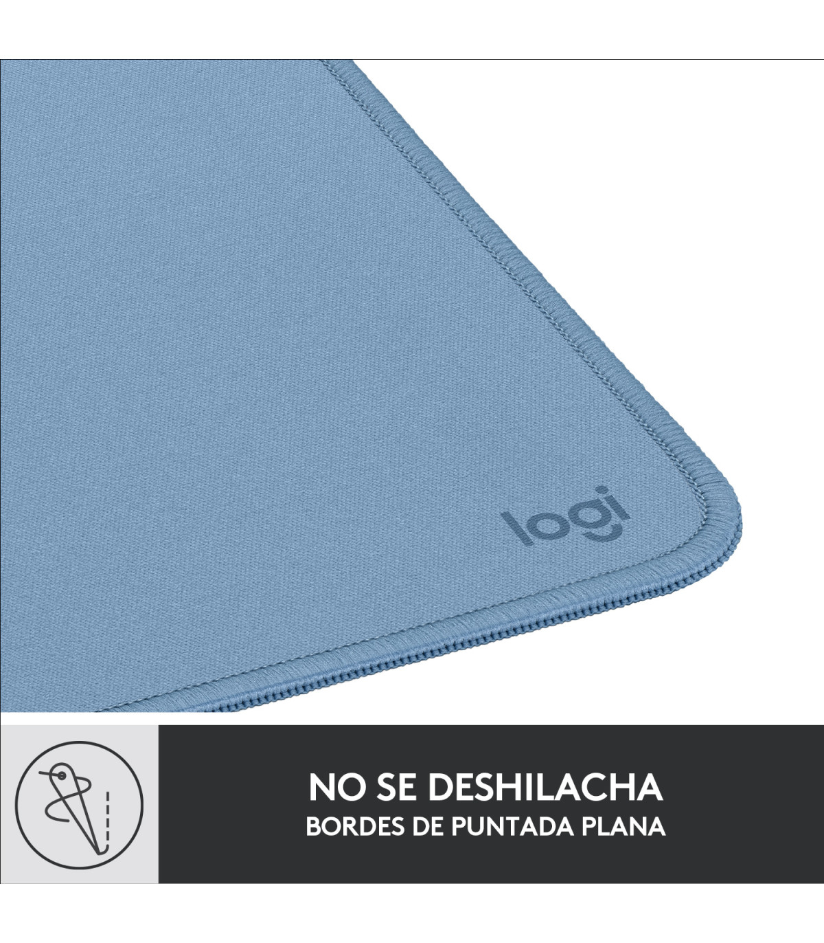 Alfombrilla logitech desk mat -  studio series gris azulado