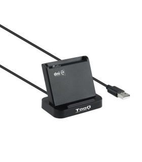 Lector de tarjetas externo tooq tqr - 220b dnie vision usb 2.0 negro
