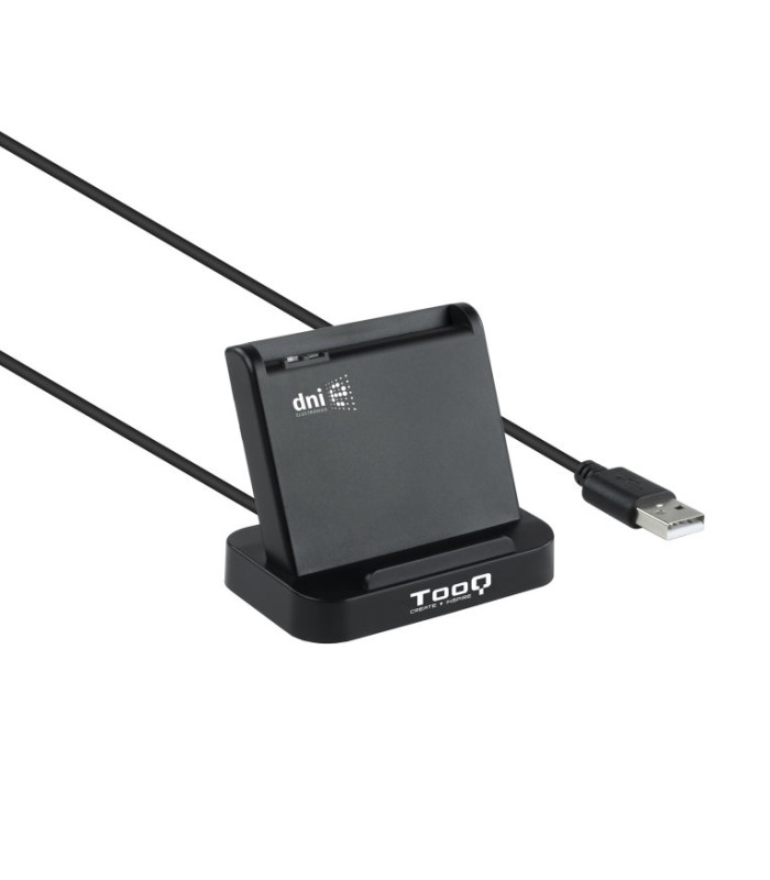 Lector de tarjetas externo tooq tqr - 220b dnie vision usb 2.0 negro
