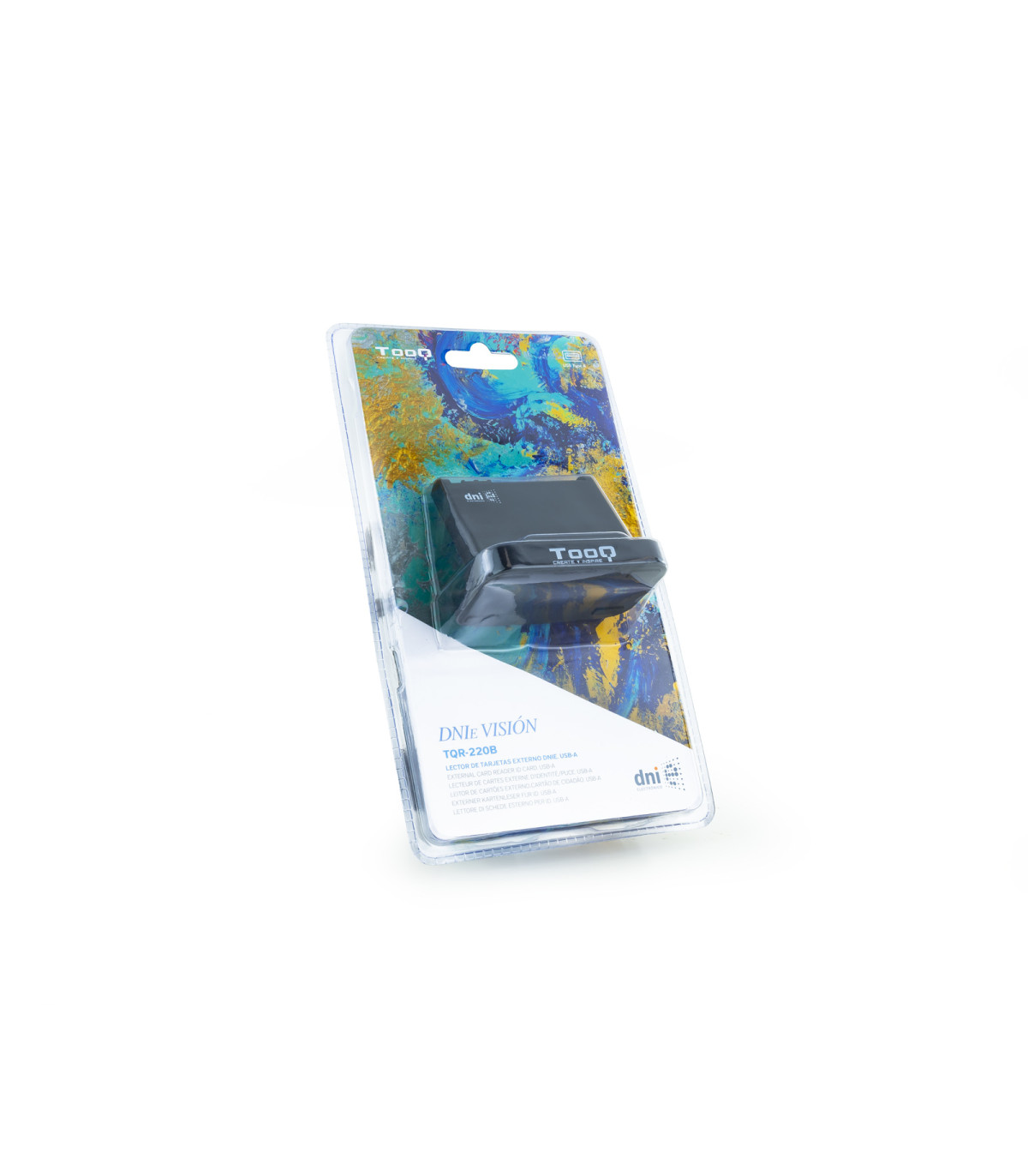 Lector de tarjetas externo tooq tqr - 220b dnie vision usb 2.0 negro