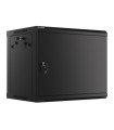 Armario lanberg mural rack 19 pulgadas 9u - 600x450 negro