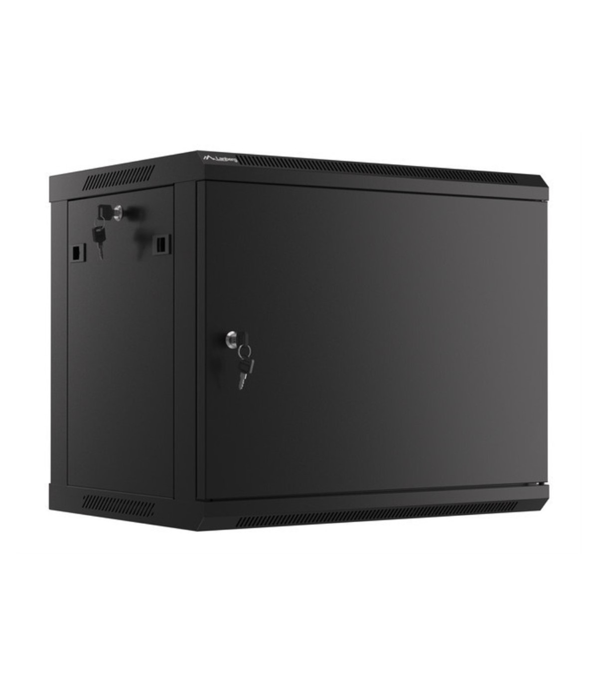 Armario lanberg mural rack 19 pulgadas 9u -  600x450 negro