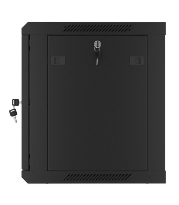 Armario lanberg mural rack 19 pulgadas 9u -  600x450 negro
