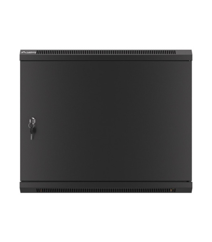 Armario lanberg mural rack 19 pulgadas 9u -  600x450 negro