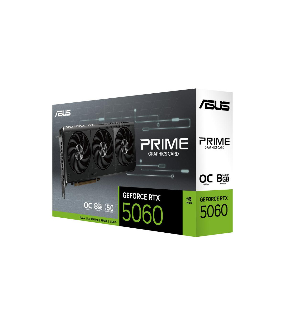 Tarjeta grafica asus prime rtx 5060 8gb gddr7 -  3x dp -  1x hdmi pci express 5.0
