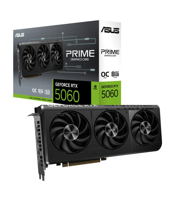 Tarjeta grafica asus prime rtx 5060 8gb gddr7 -  3x dp -  1x hdmi pci express 5.0