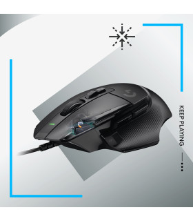 Mouse raton logitech g g502 x gaming optico usb 25600ppp negro