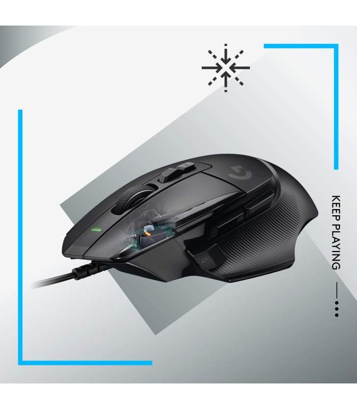Mouse raton logitech g g502 x gaming optico usb 25600ppp negro