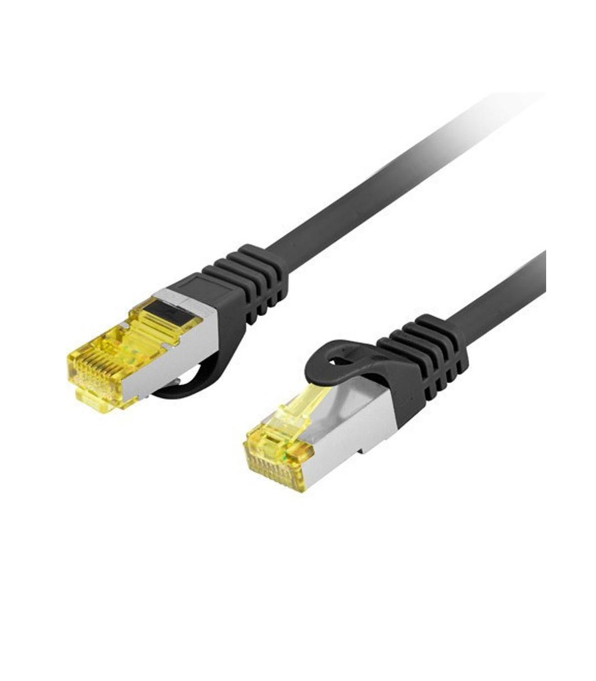 Cable red lanberg latiguillo cat.6a s - ftp lszh cu 1m negro fluke passed