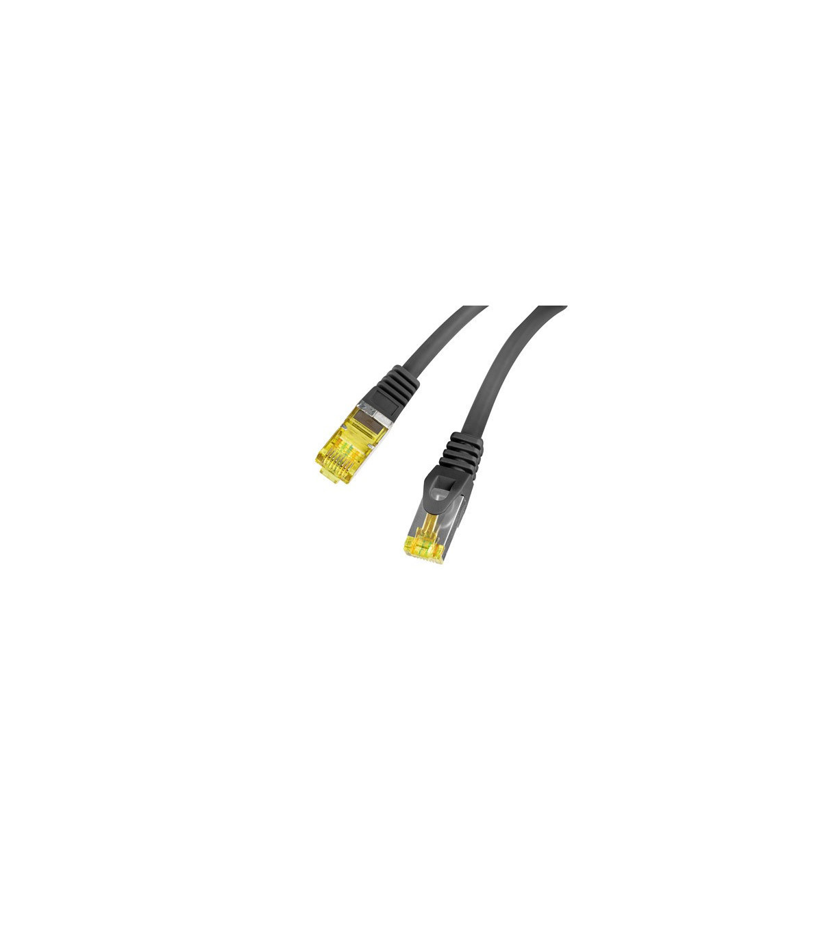 Cable red lanberg latiguillo cat.6a s - ftp lszh cu 1m negro fluke passed