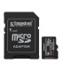 Tarjeta memoria micro secure digital sdxc 256gb kingston canvas select plus clase 10 uhs - 1 + adaptador sd