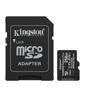 Tarjeta memoria micro secure digital sdxc 256gb kingston canvas select plus clase 10 uhs - 1 + adaptador sd