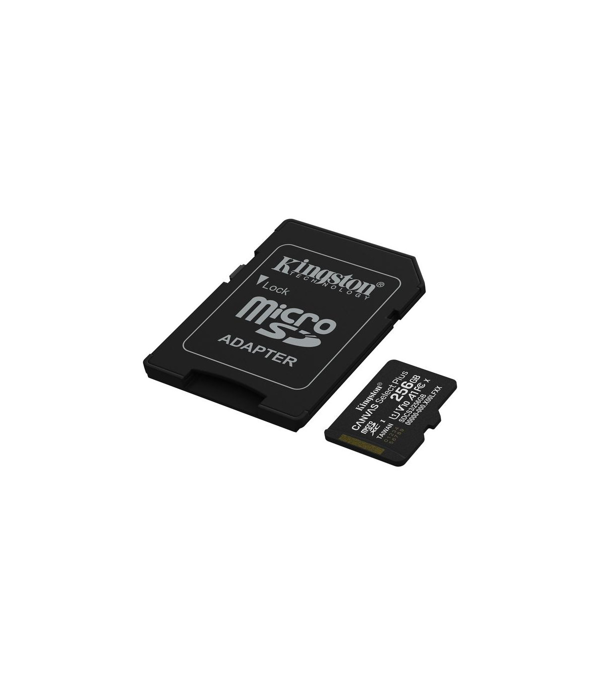 Tarjeta memoria micro secure digital sdxc 256gb kingston canvas select plus clase 10 uhs - 1 + adaptador sd