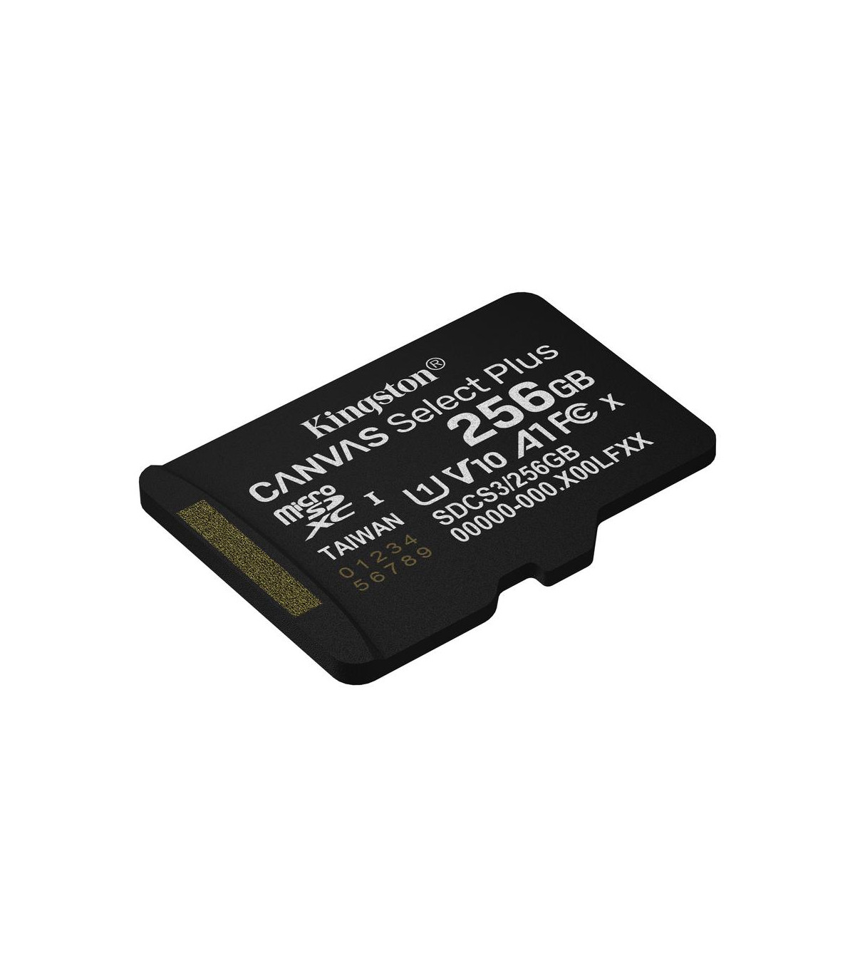 Tarjeta memoria micro secure digital sdxc 256gb kingston canvas select plus clase 10 uhs - 1 + adaptador sd