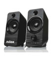 Altavoces pc nilox 2.0 6w negro