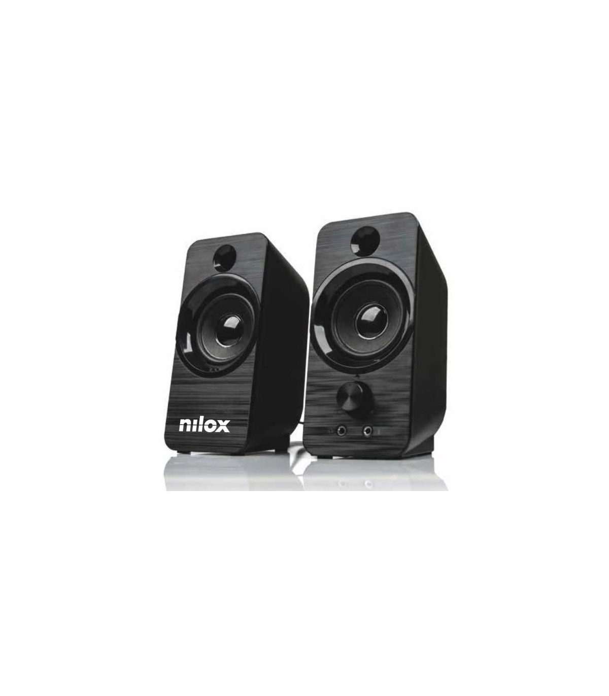 Altavoces pc nilox 2.0 6w negro