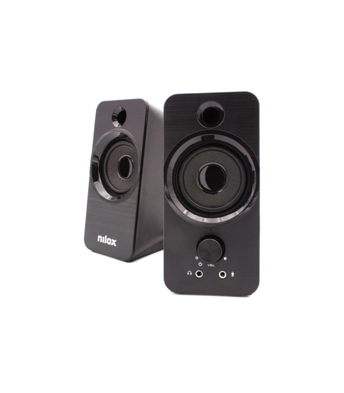 Altavoces pc nilox 2.0 6w negro