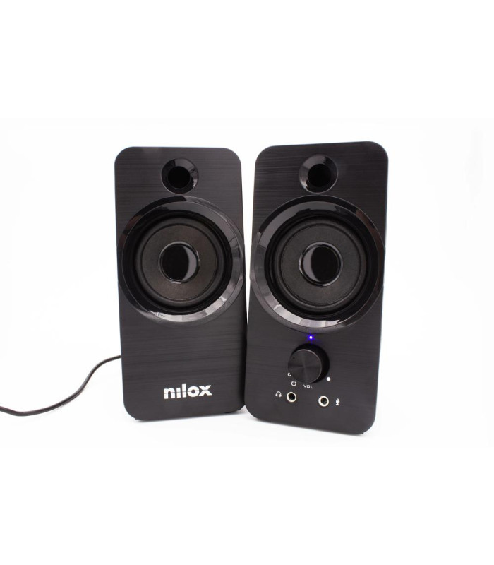 Altavoces pc nilox 2.0 6w negro