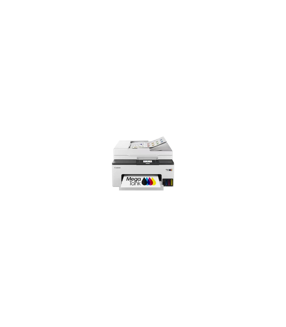 Multifunción inyección canon maxify gx2051 megatank color fax -  a4 -  red -  wifi -  adf -  3 botellas negro