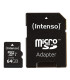 Tarjeta memoria micro sd intenso 64gb profesional v30 + adaptador sd