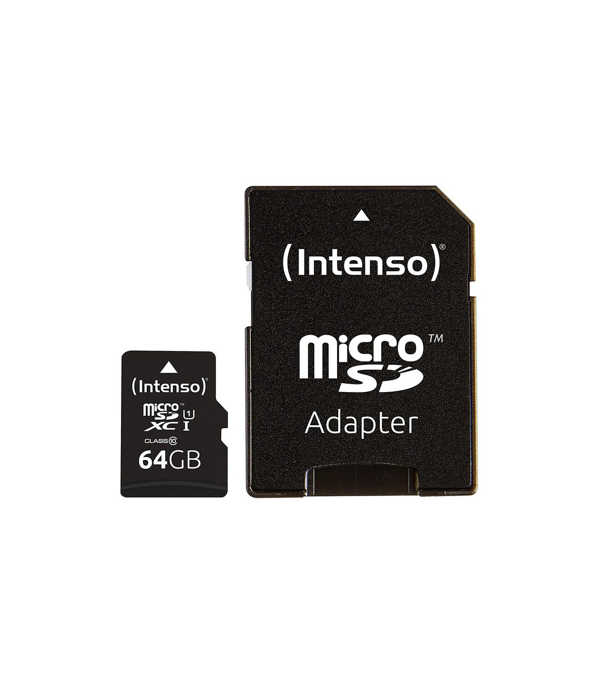 Tarjeta memoria micro sd intenso 64gb profesional v30 + adaptador sd