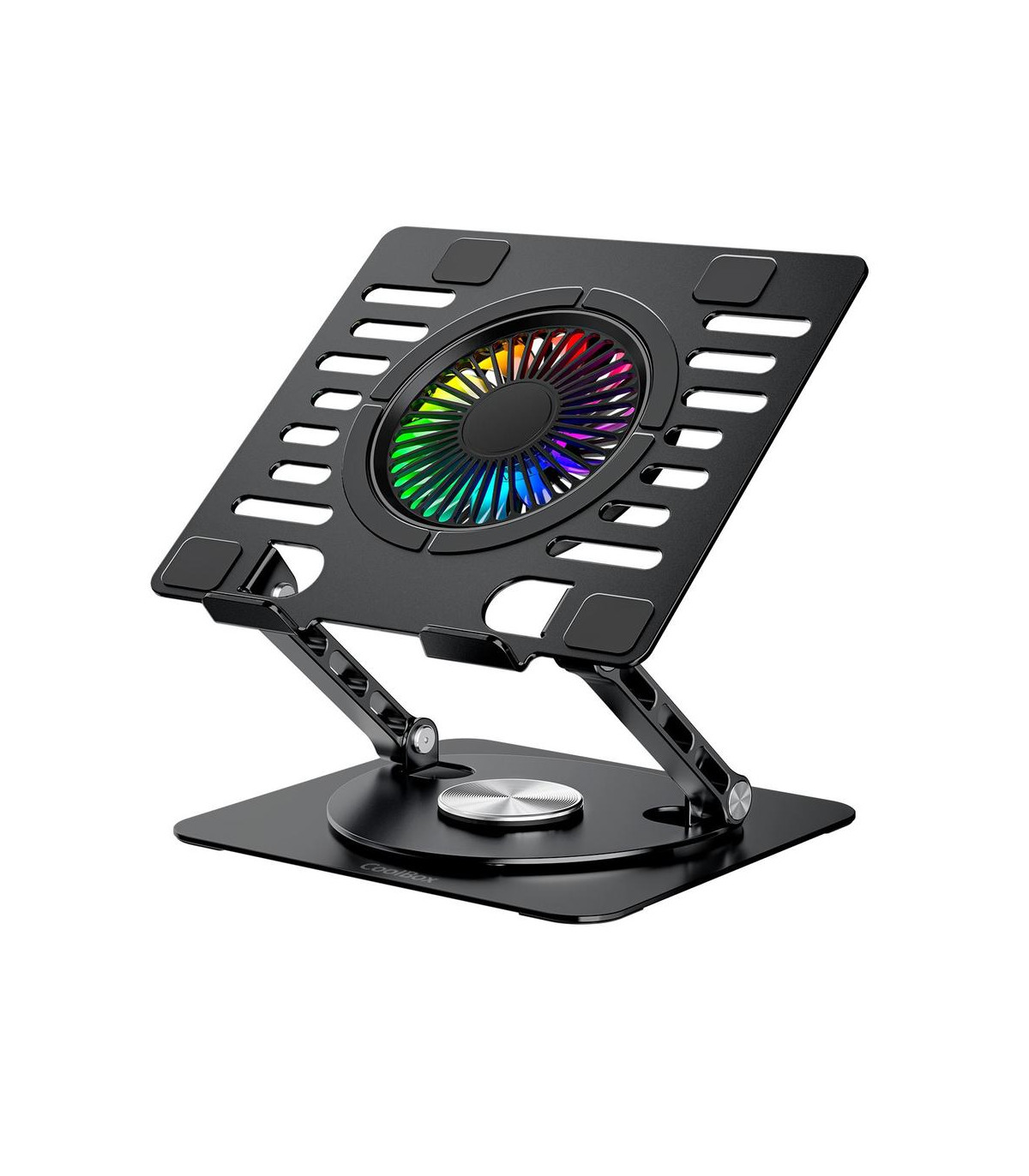 Soporte - base refrigeracion para portatil coolbox coolair 1vrgb ajustable haste 17 pulgadas negro