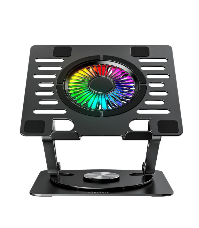 Soporte - base refrigeracion para portatil coolbox coolair 1vrgb ajustable haste 17 pulgadas negro