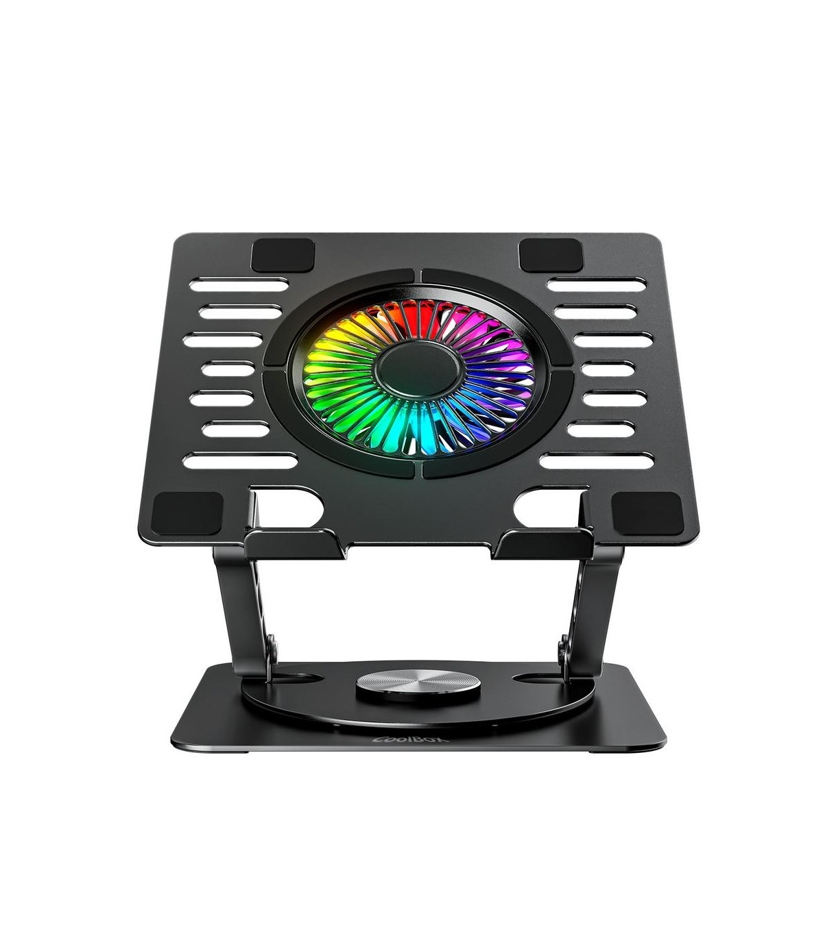 Soporte - base refrigeracion para portatil coolbox coolair 1vrgb ajustable haste 17 pulgadas negro
