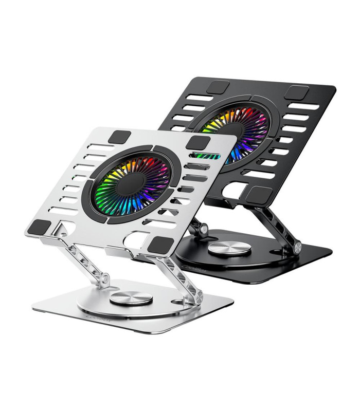 Soporte - base refrigeracion para portatil coolbox coolair 1vrgb ajustable haste 17 pulgadas negro