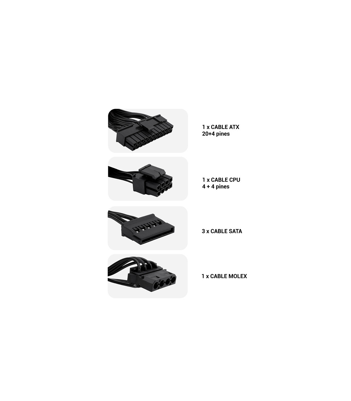 Fuente de alimentacion coolbox tfx black 550w 0gr - t