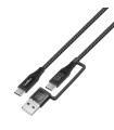 Cable coolbox carga mas datos micro usb - c 60w 1.2m adaptador usb - a