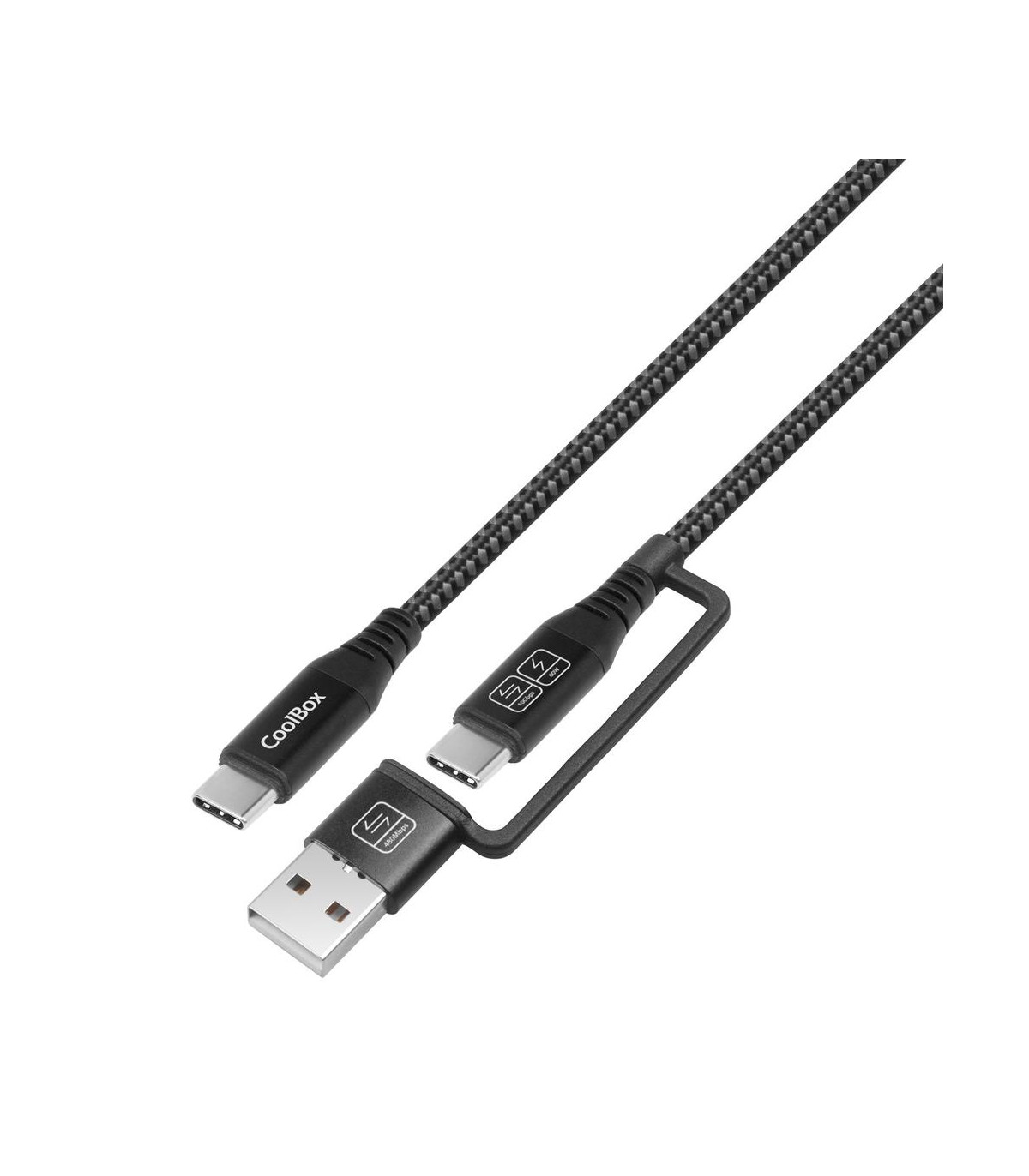 Cable coolbox carga mas datos micro usb - c 60w 1.2m adaptador usb - a