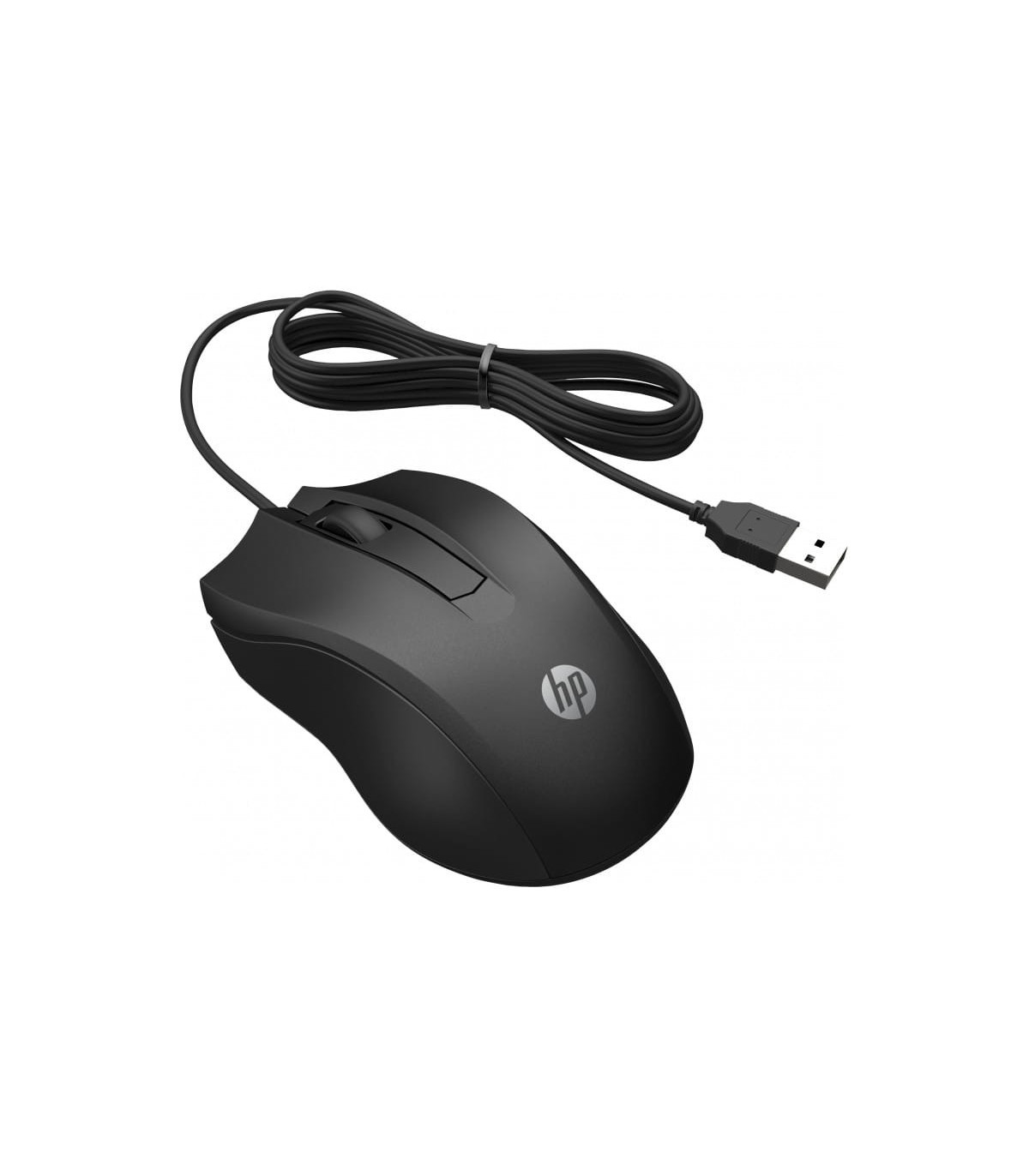 Raton cable hp 100 usb negro