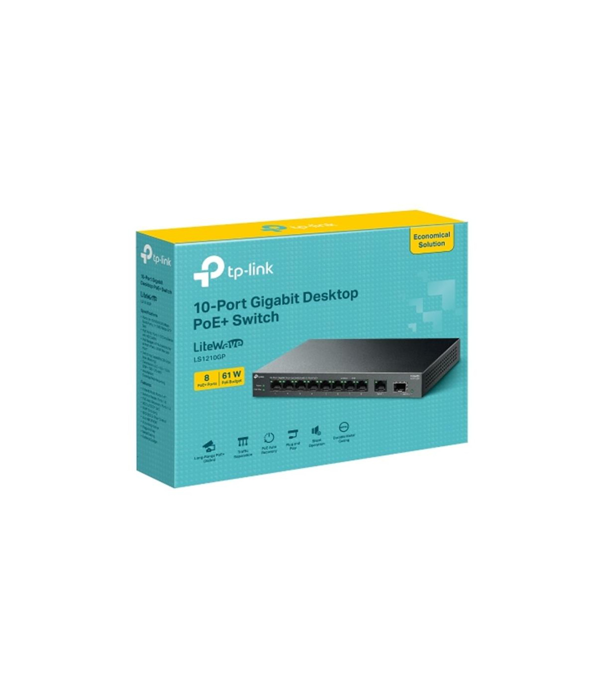 Switch tp - link ls1210gp 10 puertos